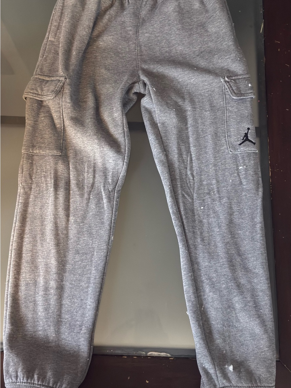 Jordan Gray Kids' Cargo Sweatpants with Jumpman Detail